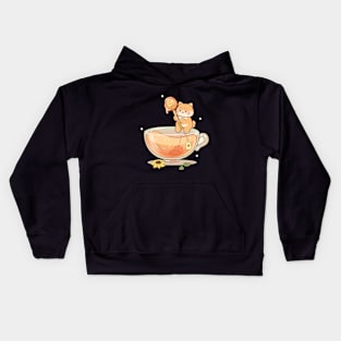 Shiba Honey Tea Cup Kids Hoodie